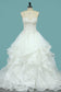 Sweetheart Wedding Dresses A Line Organza With Beaded Bodice