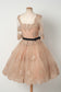 Tulle Homecoming Dresses A Line Scoop Mid-Length Sleeves With Applique