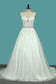 Tulle Wedding Dresses With Applique And Sash Court Train Open Back