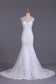 Wedding Dresses Strapless Mermaid Chapel Train With Applique Lace Up