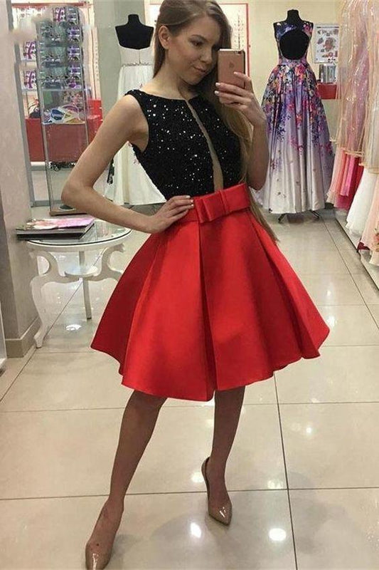 Zaria Homecoming Dresses Red , Lace CD1310