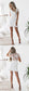 Sheath Lace Jolie Homecoming Dresses V-Neck Short Sleeves Short White CD1668