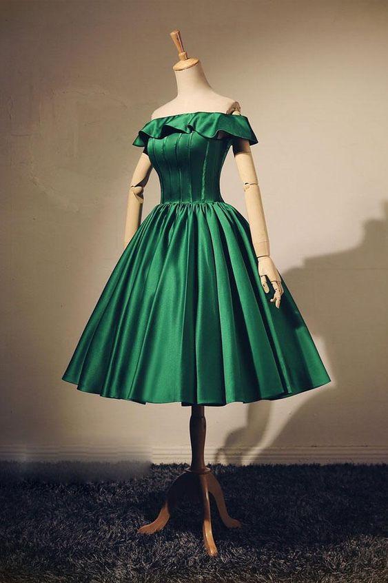 Simple Homecoming Dresses Teagan Green Short Green Evening Dress CD2067