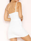 Sexy Sheath Spaghetti Straps Homecoming Dresses Adyson White Short With Split CD2326