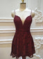 Sexy Straps Mini Party Lace Homecoming Dresses Bella Dress Short CD24584