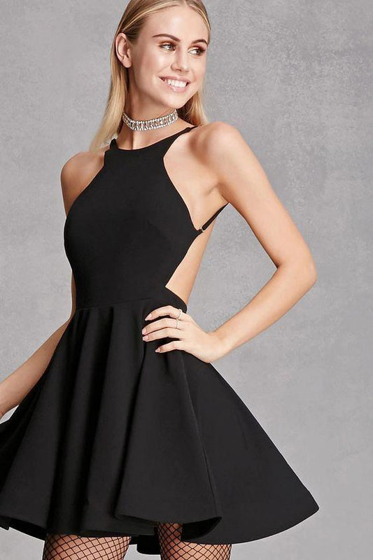 , Milagros Cocktail Dress, Short Black Homecoming Dresses homecoming Dress CD2574