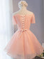 Off Shoulder Short Lovely Party Penny Homecoming Dresses Pink Dress For Sale CD2938