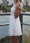 Sexy Backless Embroidery Stitching Homecoming Dresses Ansley Lace Chiffon CD4313