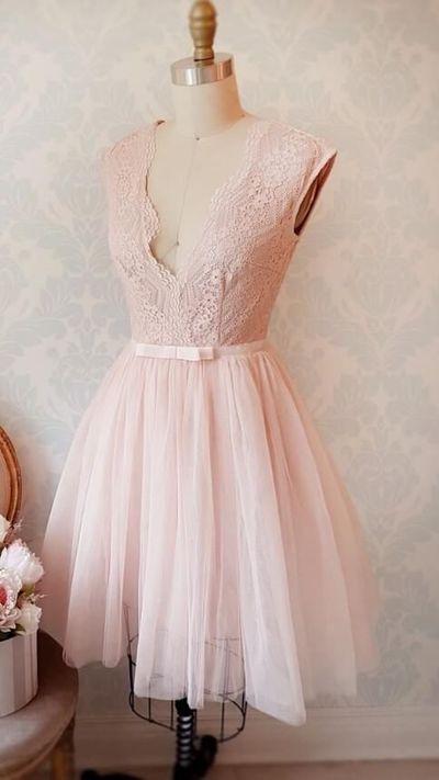 Elegant Dress Sleeveless Tulle Gown Party Dress Lace Kirsten Homecoming Dresses Pink CD5856