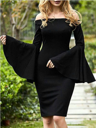 Sexy Black Homecoming Dresses Heather Sheath Evening Dress Formal Long Dress CD803