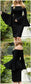 Sexy Black Homecoming Dresses Heather Sheath Evening Dress Formal Long Dress CD803