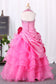 2024 Ball Gown Halter Flower Girl Dresses Floor Length Organza