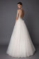 2024 Tulle Spaghetti Straps Wedding Dresses A Line With Beads And Handmade Flower
