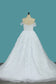 Tulle A Line Off The Shoulder With Applique And Beads Court Train Wedding Dresses