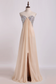 Sweetheart A Line Prom Dresses Chiffon With Slit&Beads Floor Length