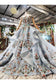 Ball Gown Wedding Dresses Scoop Short Sleeves Top Quality Appliques Tulle Beading