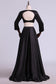 Two Pieces There Quarter Sleeves Prom Dresses Bateau Satin Backless Floor Length