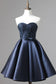 New Arrival Sweetheart Homecoming Dresses A Line Satin With Beads