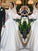 High Sleeves A-Line/Princess Long Lace Satin Neck Floor-Length Wedding Dresses