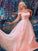 Off-the-Shoulder Applique A-Line/Princess Tulle Sleeveless Floor-Length Dresses