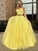 V-neck Floor-Length Applique Sleeveless Tulle A-Line/Princess Two Piece Dresses