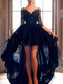 Straps A-Line/Princess High Sleeveless Spaghetti Low Lace Dresses