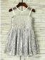 Sleeveless A-line/Princess Scoop Sequins Tea-Length Flower Girl Dresses
