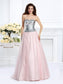 Beading Sleeveless Long Ball Gown Sweetheart Satin Quinceanera Dresses
