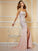 Sleeveless Strapless A-Line/Princess Beading Long Chiffon Dresses