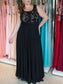 Floor-Length Lace Straps Sleeveless A-Line/Princess Chiffon Plus Size Dresses
