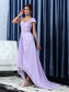 Beading A-Line/Princess Sleeveless High Chiffon Low of Straps Mother the Bride Dresses