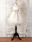 Tea-Length Sash/Ribbon/Belt Sleeveless Tulle A-Line/Princess Scoop Flower Girl Dresses
