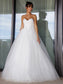 Gown Sleeveless Tulle Ball Sweetheart Bowknot Floor-Length Wedding Dresses