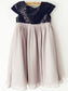 Knee-Length Chiffon Short Sleeves Scoop Sequin A-Line/Princess Flower Girl Dresses