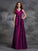 Sash/Ribbon/Belt Sleeveless Long A-line/Princess V-neck Taffeta Bridesmaid Dresses