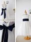 Bowknot Tulle Scoop Sleeveless Tea-Length A-line/Princess Flower Girl Dresses