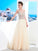 Gown V-neck Sleeveless Beading Ball Floor-length Tulle Dresses