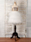 Sleeveless Scoop Tulle Tea-Length Paillette A-Line/Princess Flower Girl Dresses