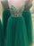 Sleeveless Spaghetti Tulle Straps A-Line/Princess Floor-Length Beading Dresses