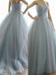 Sweetheart Ball Sleeveless Gown Beading Floor-Length Tulle Dresses