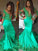 Trumpet/Mermaid Long Sleeves Lace V-neck Satin Sweep/Brush Train Dresses