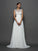 Applique A-Line/Princess Sleeveless Bateau Long Chiffon Dresses