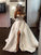 Sleeveless Satin A-Line/Princess Sweetheart Ruffles Sweep/Brush Train Wedding Dresses