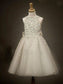 Tulle Scoop Bowknot Sleeveless A-line/Princess Long Flower Girl Dresses