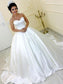 Ball Cathedral Gown Sleeveless Sweetheart Sash/Ribbon/Belt Satin Train Wedding Dresses
