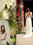 Train A-Line/Princess Sleeveless Beading V-neck Sweep/Brush Tulle Wedding Dresses