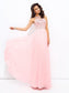 Jewel Beading Sleeveless A-line/Princess Long Chiffon Dresses