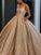 Ruffles Square Ball Gown Sleeveless Floor-Length Dresses