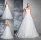 Gown Sleeveless Lace Strapless Long Ball Lace Wedding Dresses