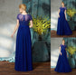 Long A-Line/Princess of Mother Beading Chiffon Scoop Sleeves Short the Bride Dresses